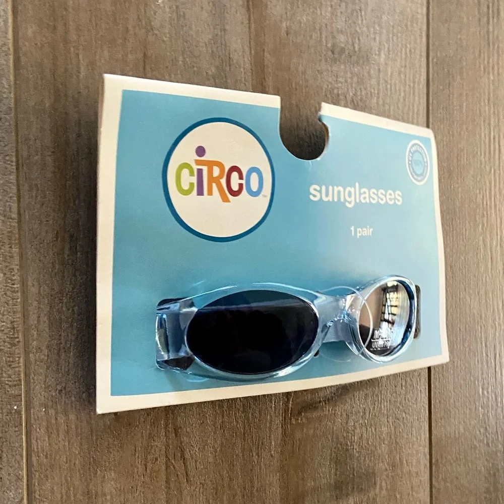 Circo Baby Toddler Sunglasses in Blue w/Flexible Adjustable Band UV Protecting